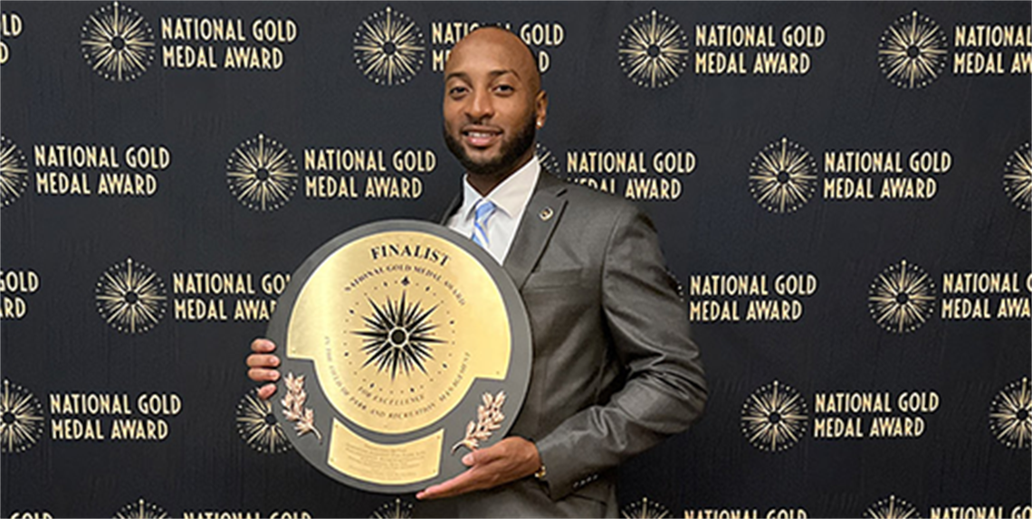 Dantez Bennamon at 2024 NRPA Gold Medal Awards